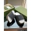 Gucci Women/Men platform Rubber slide sandals with Interlocking G Dark Gray 2024