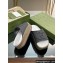 Gucci Women/Men platform Rubber slide sandals with Interlocking G Dark Gray 2024