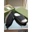 Gucci Women/Men platform Rubber slide sandals with Interlocking G Dark Gray 2024
