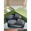 Gucci Women/Men platform Rubber slide sandals with Interlocking G Black 2024