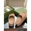 Gucci Women/Men platform Rubber slide sandals with Interlocking G Beige 2024
