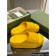 Gucci Women/Men platform Rubber slide sandals with Interlocking G Yellow 2024