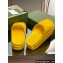 Gucci Women/Men platform Rubber slide sandals with Interlocking G Yellow 2024