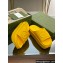 Gucci Women/Men platform Rubber slide sandals with Interlocking G Yellow 2024