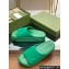 Gucci Women/Men platform Rubber slide sandals with Interlocking G Green 2024