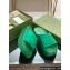 Gucci Women/Men platform Rubber slide sandals with Interlocking G Green 2024