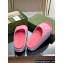 Gucci Women/Men platform Rubber slide sandals with Interlocking G Pink 2024