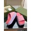 Gucci Women/Men platform Rubber slide sandals with Interlocking G Pink 2024