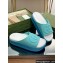 Gucci Women/Men platform Rubber slide sandals with Interlocking G Blue 2024