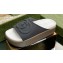 Gucci Women/Men platform Rubber slide sandals with Interlocking G Dark Gray 2024