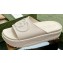 Gucci Women/Men platform Rubber slide sandals with Interlocking G White 2024