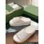 Gucci Women/Men platform perforated GG Rubber slide sandals White 2024