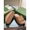 Gucci Women/Men platform perforated GG Rubber slide sandals Beige 2024