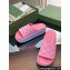 Gucci Women/Men platform perforated GG Rubber slide sandals Pink 2024