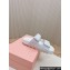 Miu Miu Matelassé nappa leather slides 5XX640 White 2024