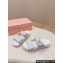 Miu Miu nappa leather slides 5XX640 White 2024