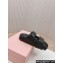 Miu Miu nappa leather slides 5XX640 Black 2024