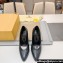 Fendi Heel 10cm Calfskin leather Pointy Toe pumps Black 2024