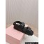 Miu Miu Sporty nappa leather sandals 5X135E Black 2024