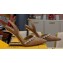 Fendi First high-heeled 9cm slingbacks Satin Beige with crystals 2024