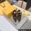 Fendi Colibrì Lite high-heeled 8.5cm slingbacks chenille Brown 2024
