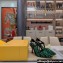 Fendi Colibrì Lite high-heeled 8.5cm slingbacks chenille Green 2024