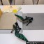 Fendi Colibrì Lite high-heeled 8.5cm slingbacks chenille Green 2024