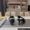 Fendi Colibrì Lite high-heeled 8.5cm slingbacks chenille Green 2024