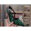 Fendi Colibrì Lite high-heeled 8.5cm slingbacks chenille Green 2024