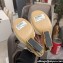 Fendi First interlaced leather high-heeled 9cm sandals White 2024