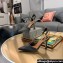 Fendi Colibrì Lite high-heeled slingbacks Mesh Black with chain straps 2024
