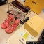 Fendi high-heeled 9cm Nappa Leather Baguette Sandals Red 2024