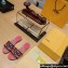 Fendi Signature Slides in canvas Pink with all-over floral print 2024