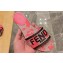 Fendi Signature Slides in canvas Pink with all-over floral print 2024
