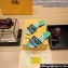 Fendi Signature Slides in canvas Green with all-over floral print 2024