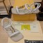 Fendi Leather O'Lock Sandals White 2024