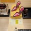 Fendi First Print leather high-heeled 9cm slingbacks Pink 2024