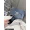 Chanel Crystal CC Logo Thong Sandals Velvet White 2024