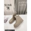 Prada PVC Rubber Rain Ankle Boots Beige with Zip 2024