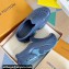 Louis Vuitton EVA rubber Men's LV Shark Clog Top Quality Blue 2024