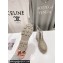 Prada PVC Rubber Rain Ankle Boots Beige with Zip 2024