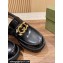Gucci Interlocking G and Crystal lug sole loafers Black 2024