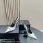 Versace Heel 10.5cm Gianni Ribbon High Slingback Pumps Patent White 2024