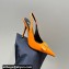 Versace Heel 10.5cm Gianni Ribbon High Slingback Pumps Patent Orange 2024