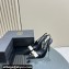 Versace Heel 10.5cm Gianni Ribbon High Slingback Pumps Patent Black/White 2024