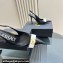Versace Heel 10.5cm Gianni Ribbon High Slingback Pumps Patent Black/White 2024