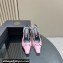 Versace Heel 10.5cm Medusa Buckle High Slingback Pumps Patent Pink 2024