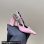 Versace Heel 10.5cm Medusa Buckle High Slingback Pumps Patent Pink 2024