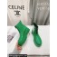 Prada PVC Rubber Rain Ankle Boots Green with Zip 2024
