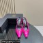 Versace Heel 10.5cm Medusa Buckle High Slingback Pumps Patent Fuchsia 2024